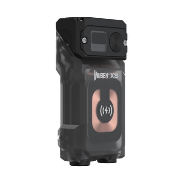 Lanterna reincarcabila EDC, 700 LM, cap reglabil 180 grade, culoare neagra, Wuben X3-Pro