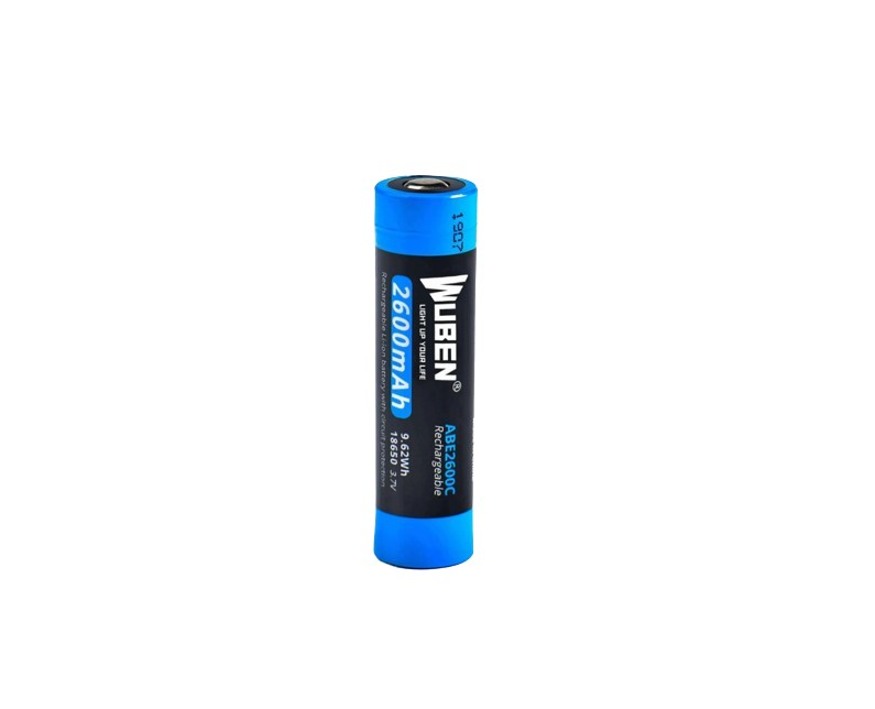 Acumulator Wuben reincarcabil pentru lanterna 18650  2600mAh ABE2600C