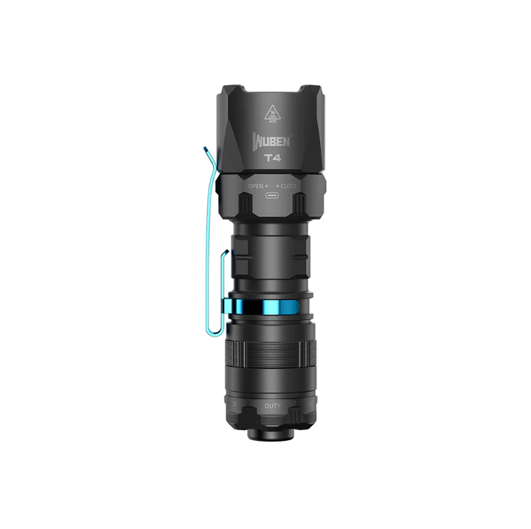 Lanterna tactica EDC, 850lm, reincarcabila, neagra Wuben T4