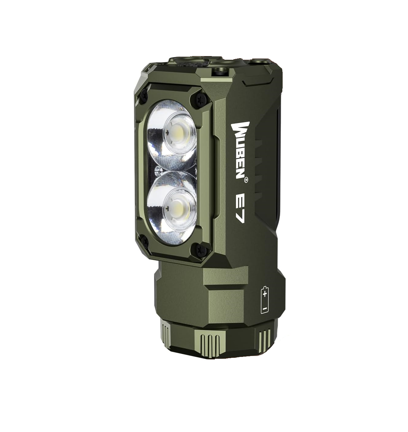 Lanterna reincarcabila multifunctionala, 1800 LM, Wuben E7, verde