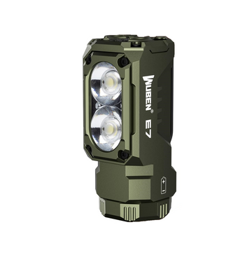 Lanterna reincarcabila multifunctionala, 1800 LM, Wuben E7, verde